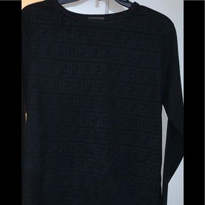 Black Fendi long sleeve shirt
